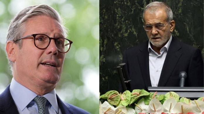 Amid escalating tension, UK Prime Minister Keir Starmer dials Iran's Masoud Pezeshkian