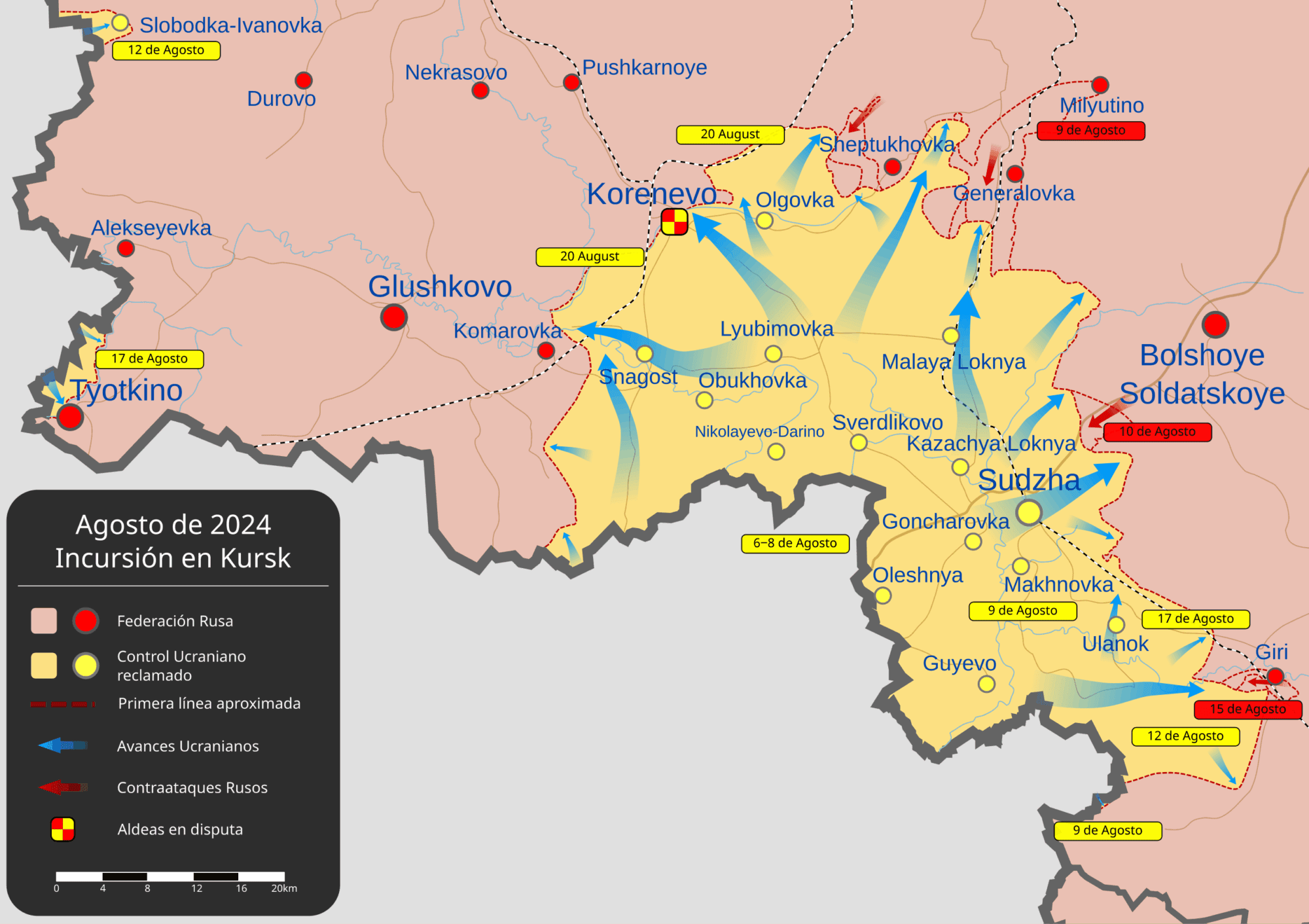 Archivo:August 2024 Kursk Oblast incursion.svg - Wikipedia, la enciclopedia libre