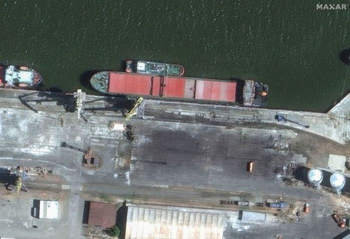 Russian ship suspected of delivering Iranian ballistic missiles seen at Caspian Sea port | CNN