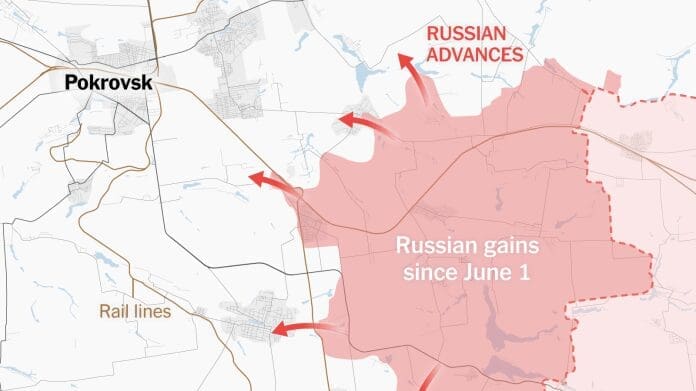 How Russia's Steady Advance Threatens Ukraine's East - The New York Times