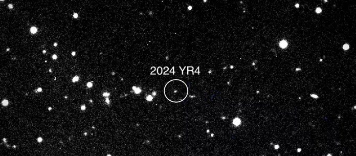 Asteroide 2024 YR4 observado por el telescopio Magdalena Ridge