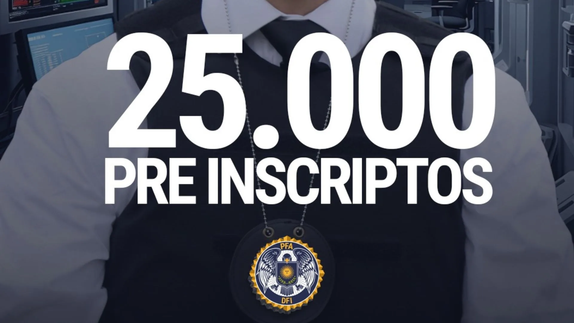 Anuncio de 25.000 inscriptos para la Carrera de Investigador del Delito para Profesionales del DFI