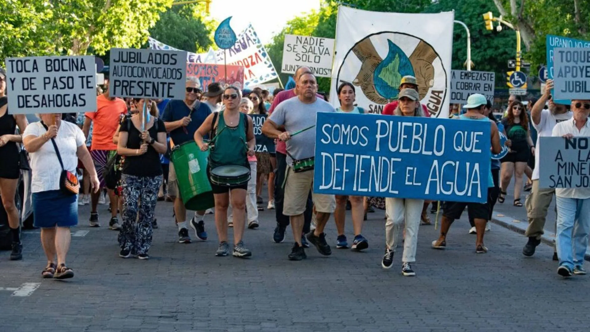 Manifestaciones en Mendoza, en rechazo al proyecto minero San Jorge