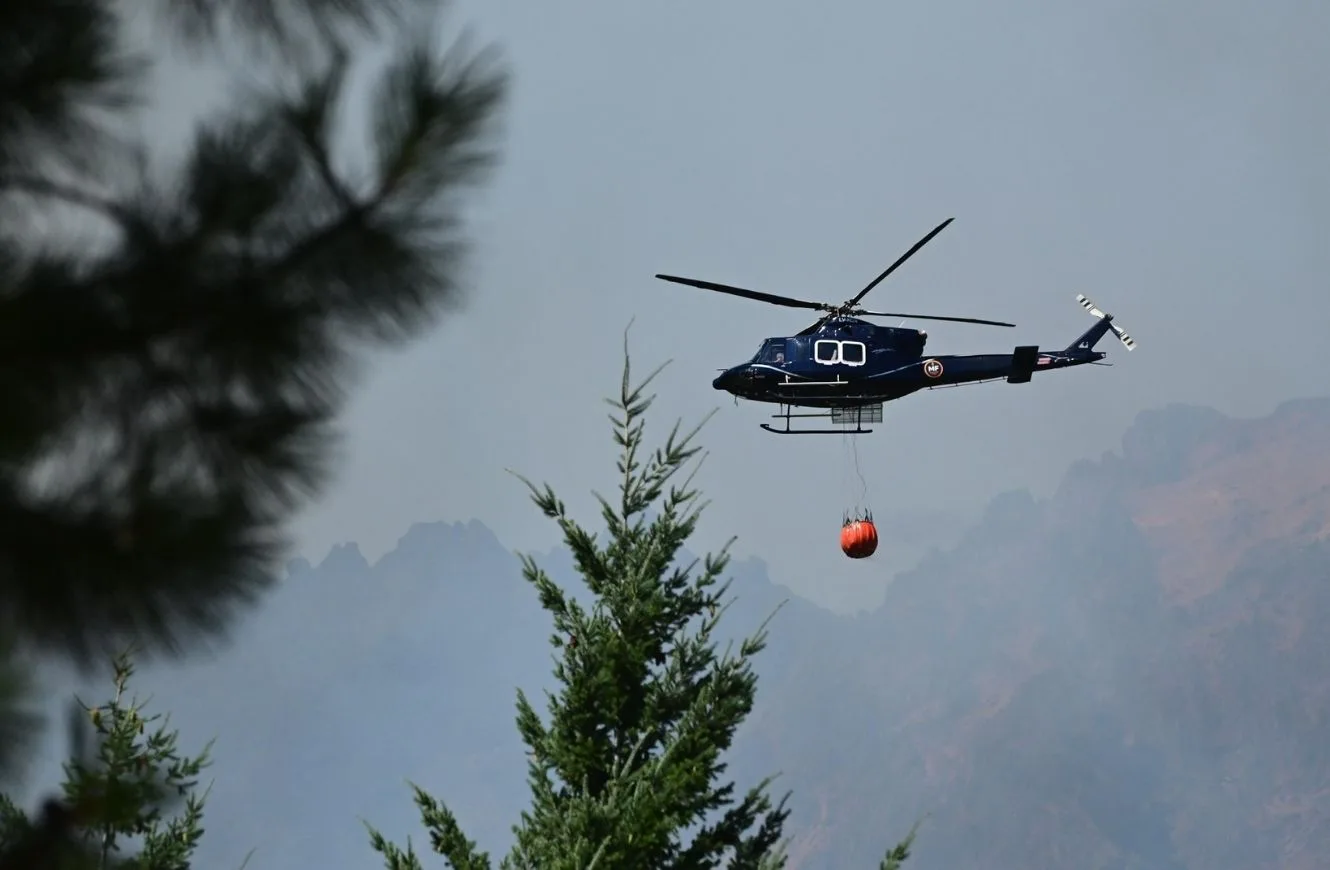 Incendios en Chubut. Crédito: Ignacio Torres vía X