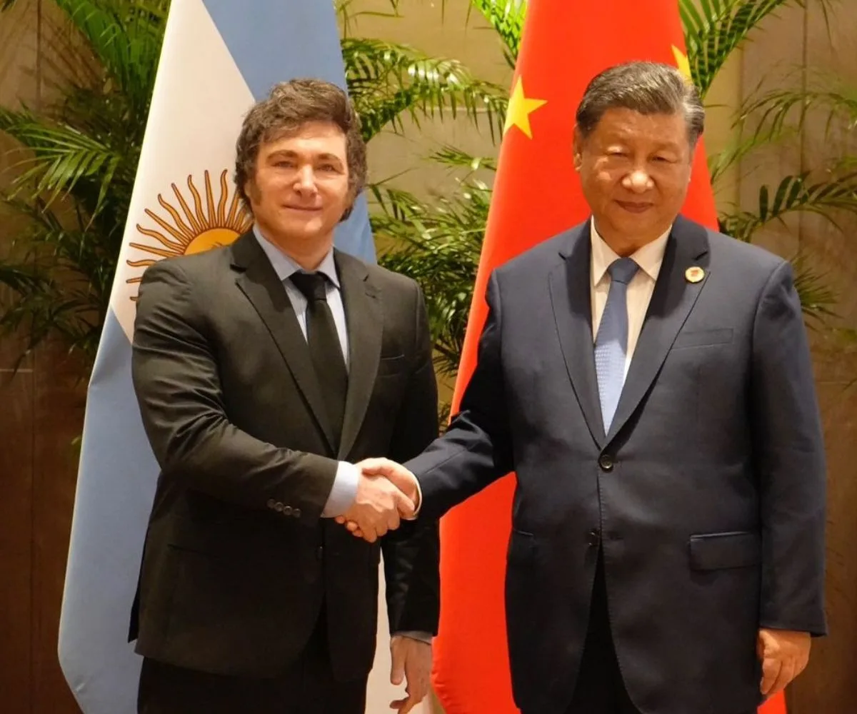 Javier Milei, Presidente de la Argentina, y Xi Jinping, su par chino