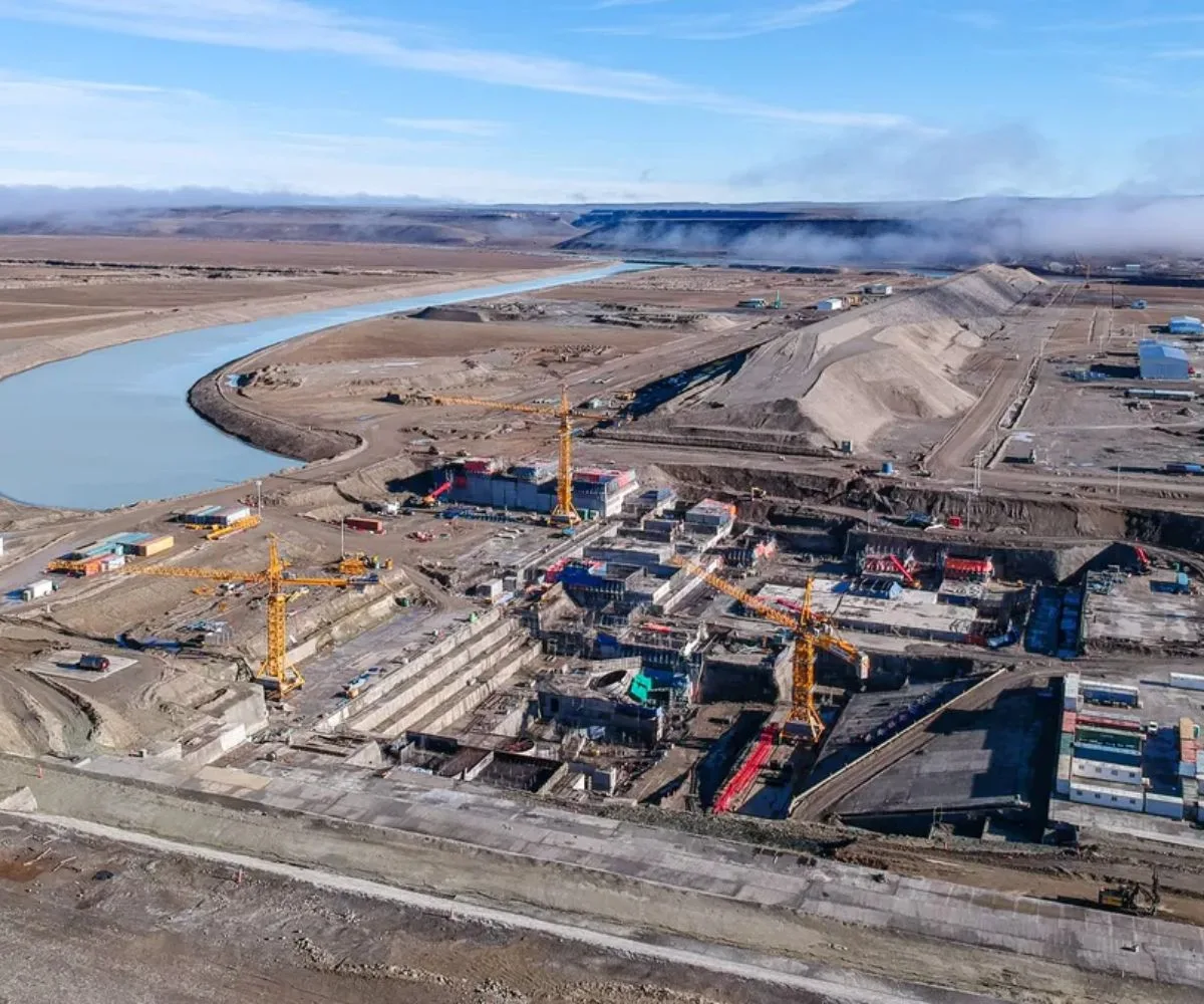 Construcción represas chinas en Santa Cruz 